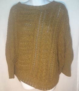 Anthropologie Angel of the North Poncho Sweater, M